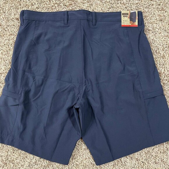 Legendary Outfitters Men’s Soft Cargo Tech Shorts Navy, Size 34 (New) - Picture 2 of 12